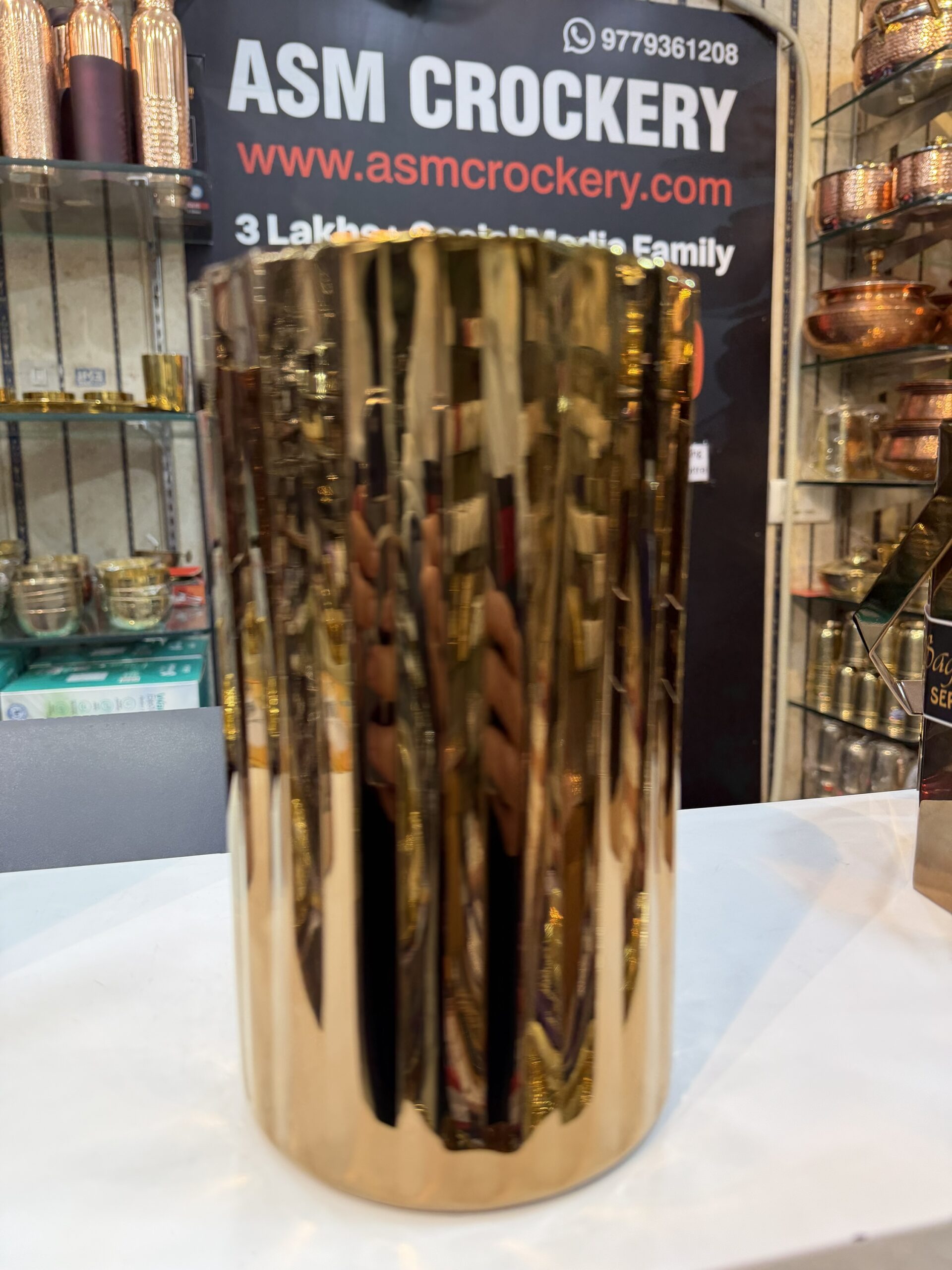 Premium PVD Coated Wine chiller, Stainless Steel material - Image 2