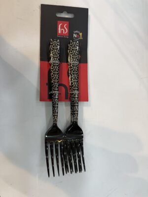 Fns Phoenix Veg black dessert fork set of 6