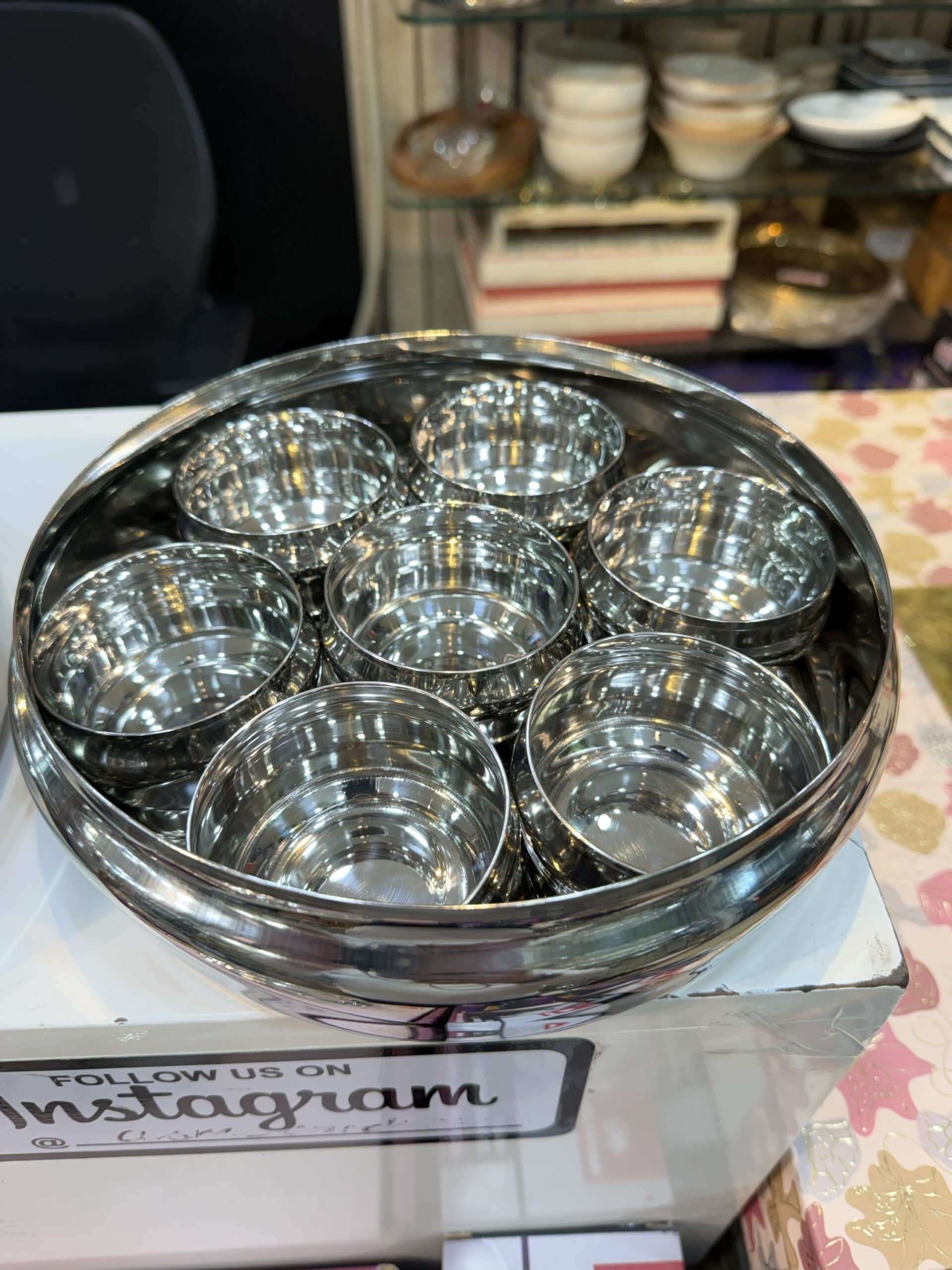 Coconut Masala box MB 10 big size, stainless steel heavy quality - Image 2